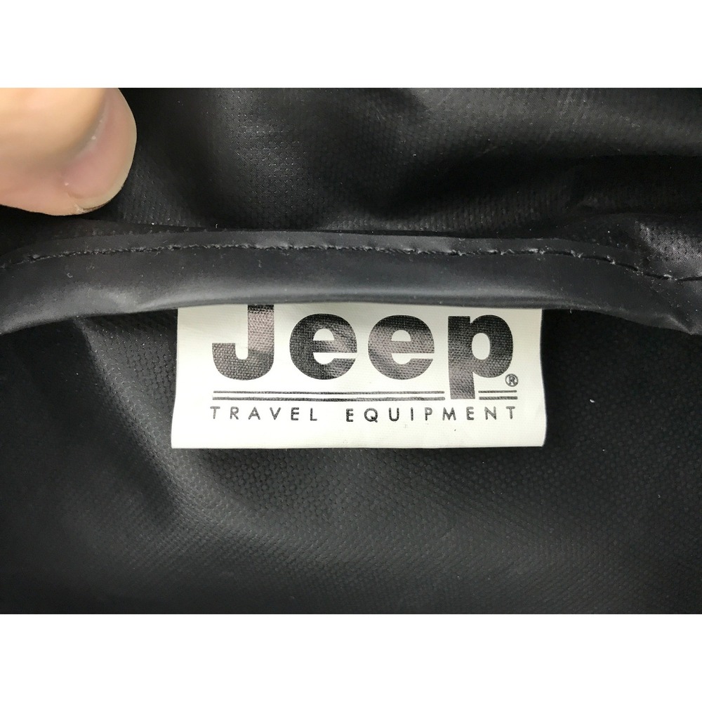 Jeep Travel Equipment Black Backpack Bag US Flag Patch Outdoor Adventure - Picture 12 of 15